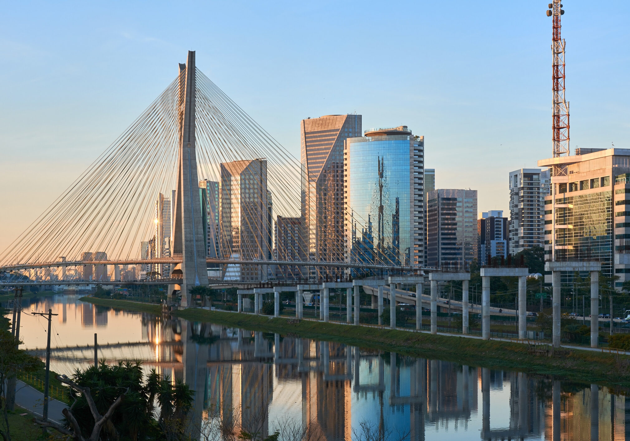 Sao Paulo Brazil Octavio Frias de Oliveira Bridge